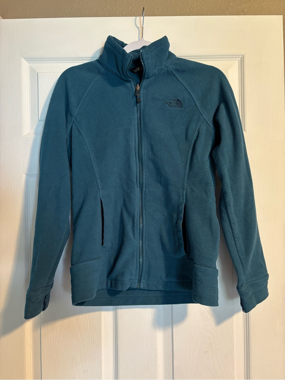 The North Face Teal Full-Zip Girls' Fleece Jacket
